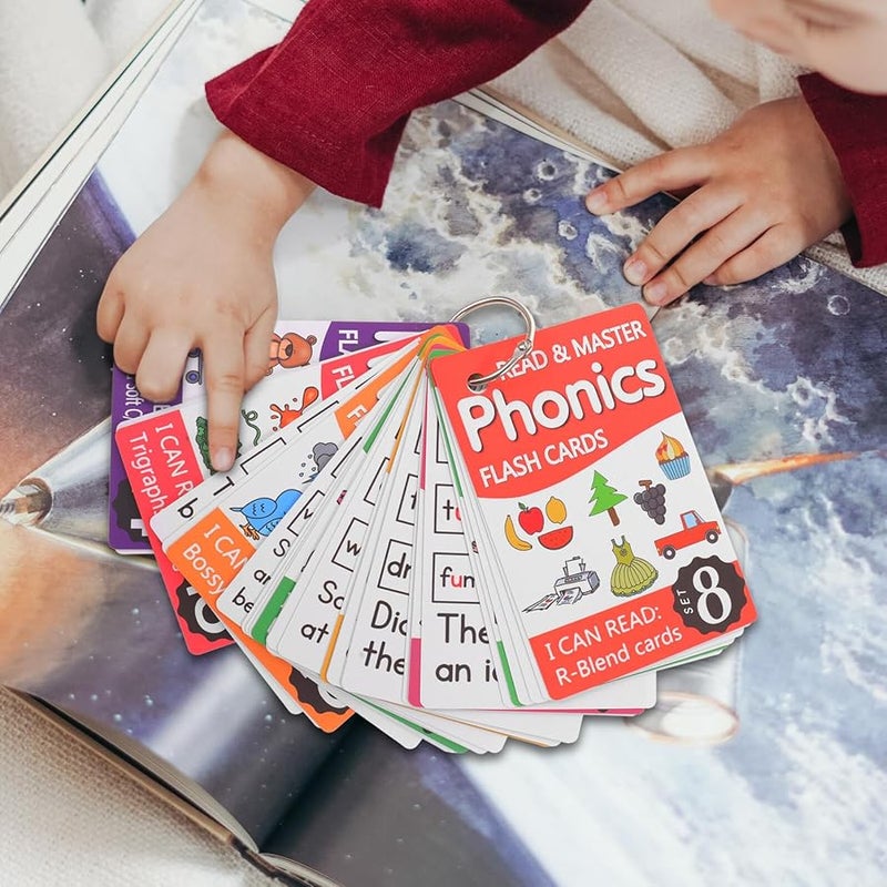 بطاقات الفلاش الصوتية مع حلقات معدنية لعبة مطابقة الحروف الإملائية للأطفال التعلم المبكر - Image 3